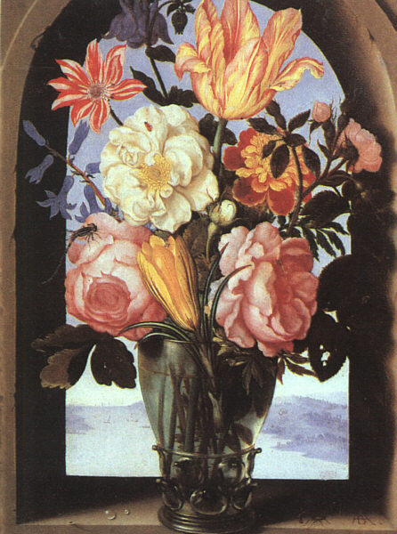 Bouquet of Flowers in an Arch