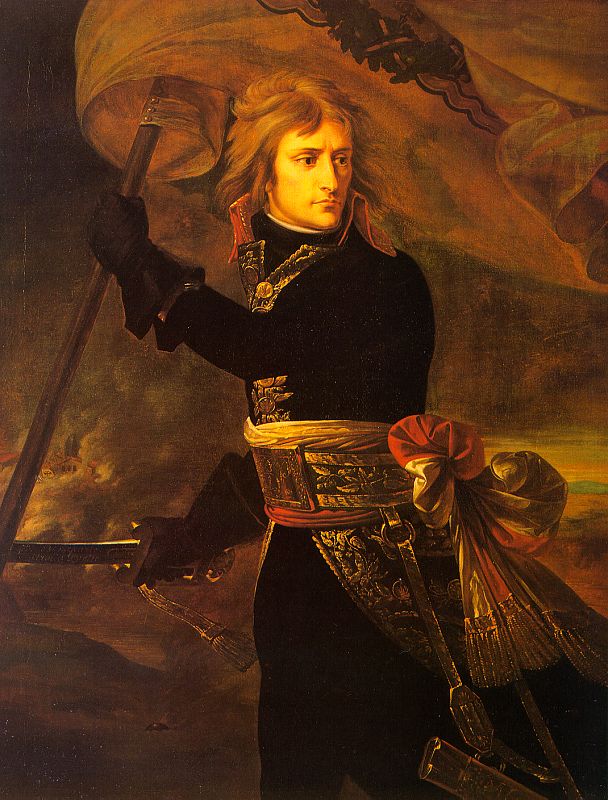 Napoleon Bonaparte on Arcole Bridge