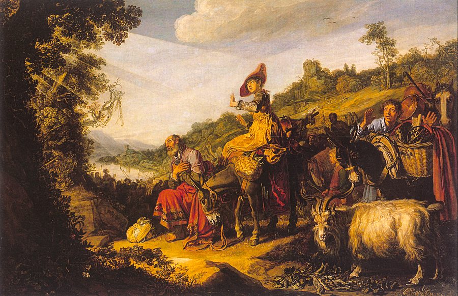 Abraham on the way to Canaan