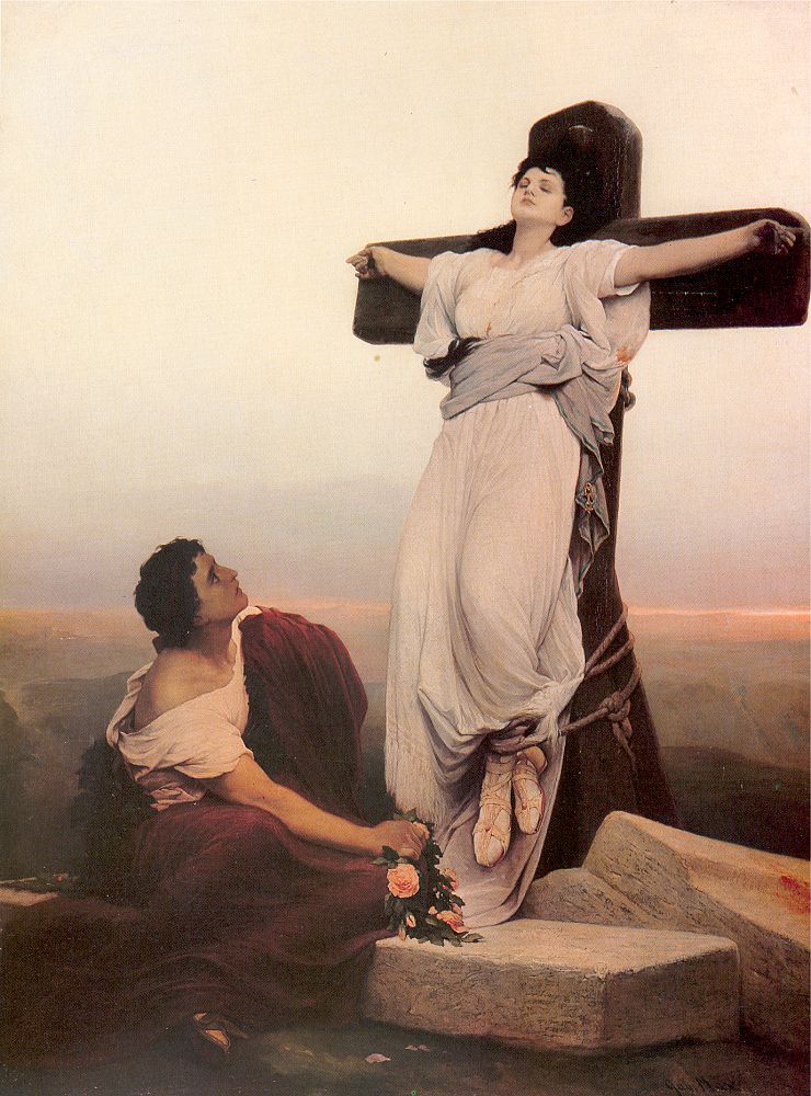 A Christian Martyr on the Cross (St. Julia)
