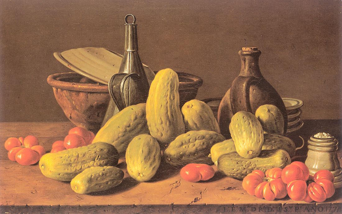 Still-Life with Cucumbers and Tomatoes