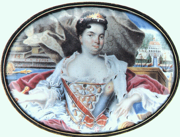 Catherine I in front of Ekaterinhov