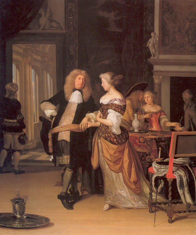 Elegant Couple in an Interior