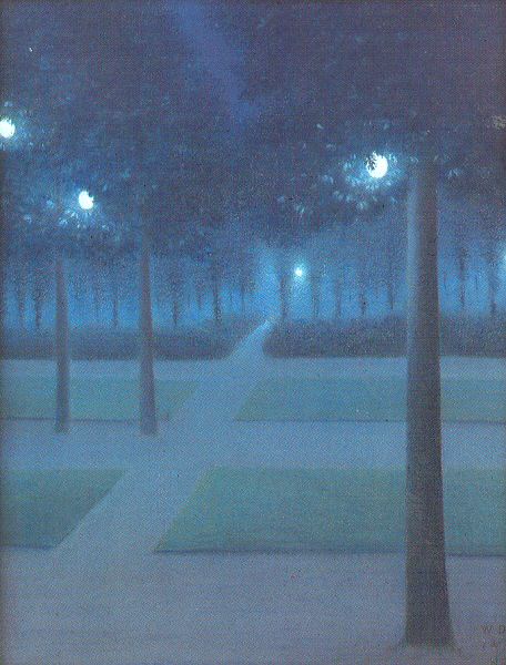 Nocturne in the Parc Royal, Brussels