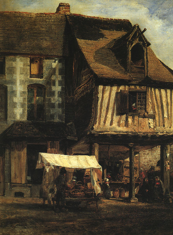 Market in Normandy (detail)