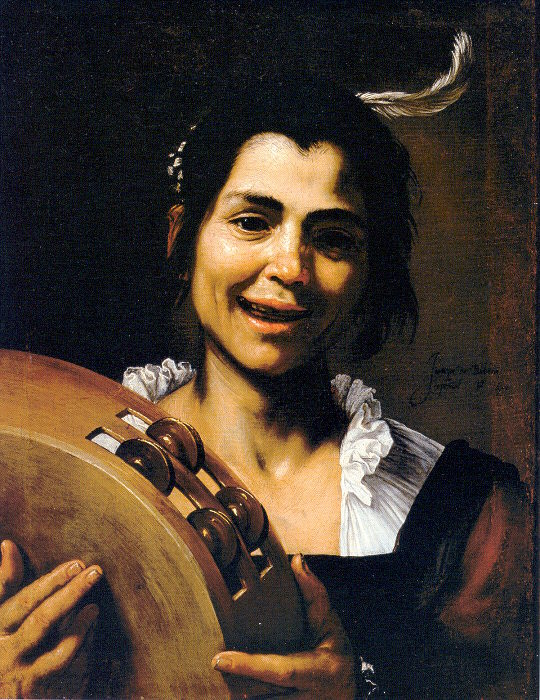 Girl with a Tambourine