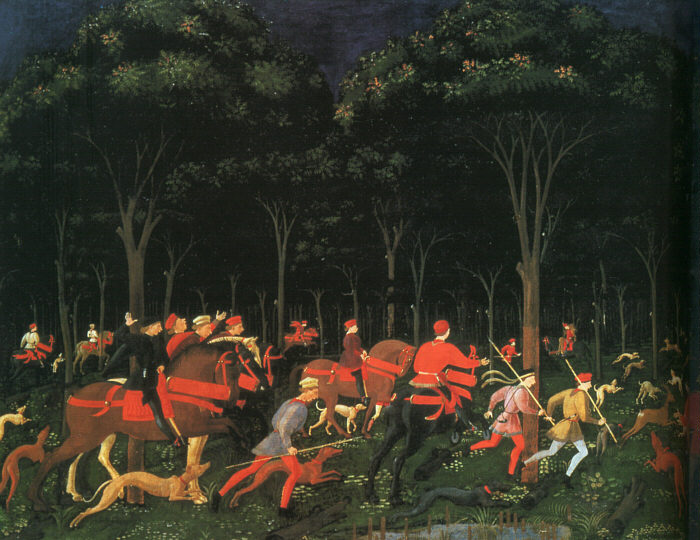 The Hunt in the Forest (left half)