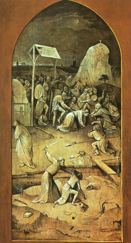 Temptation of Saint Anthony Triptych (outer-left wing)
