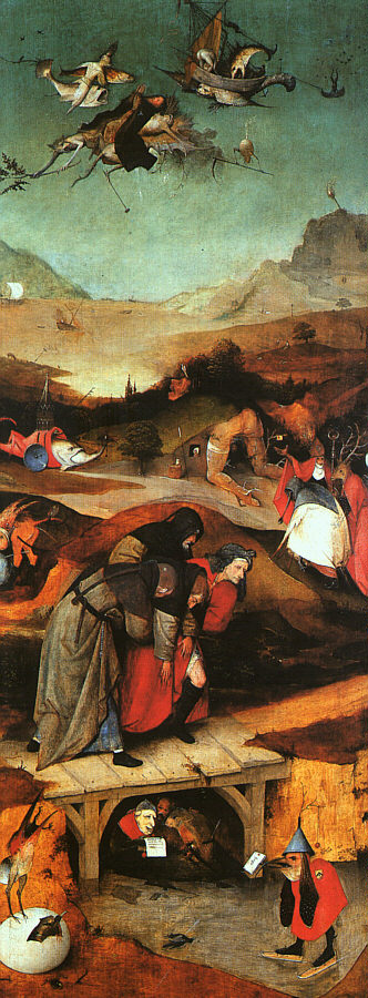 Temptation of Saint Anthony Triptych (inner-left wing)
