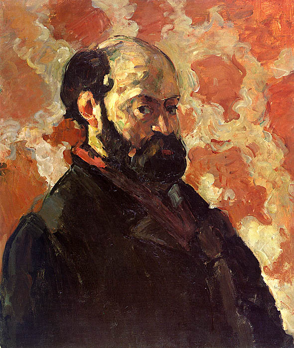 Cézanne: Self-Portrait on a Rose Background