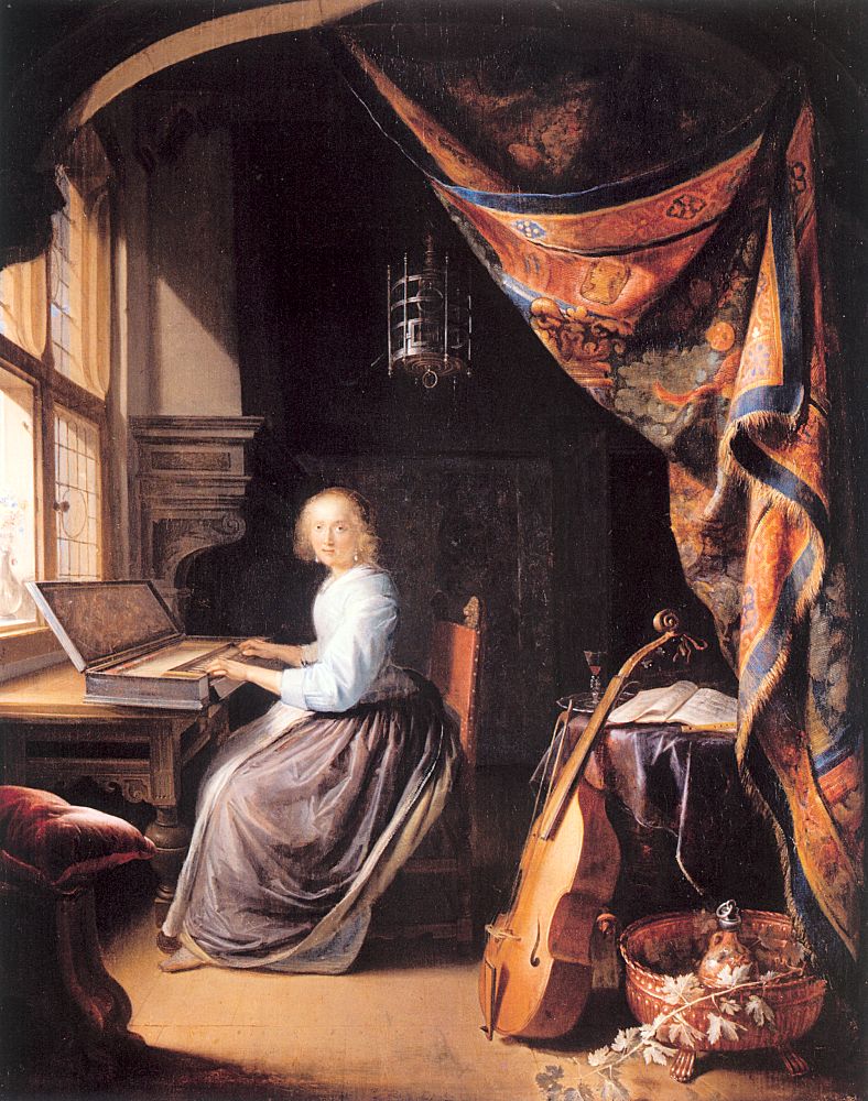 Woman at a Clavichord