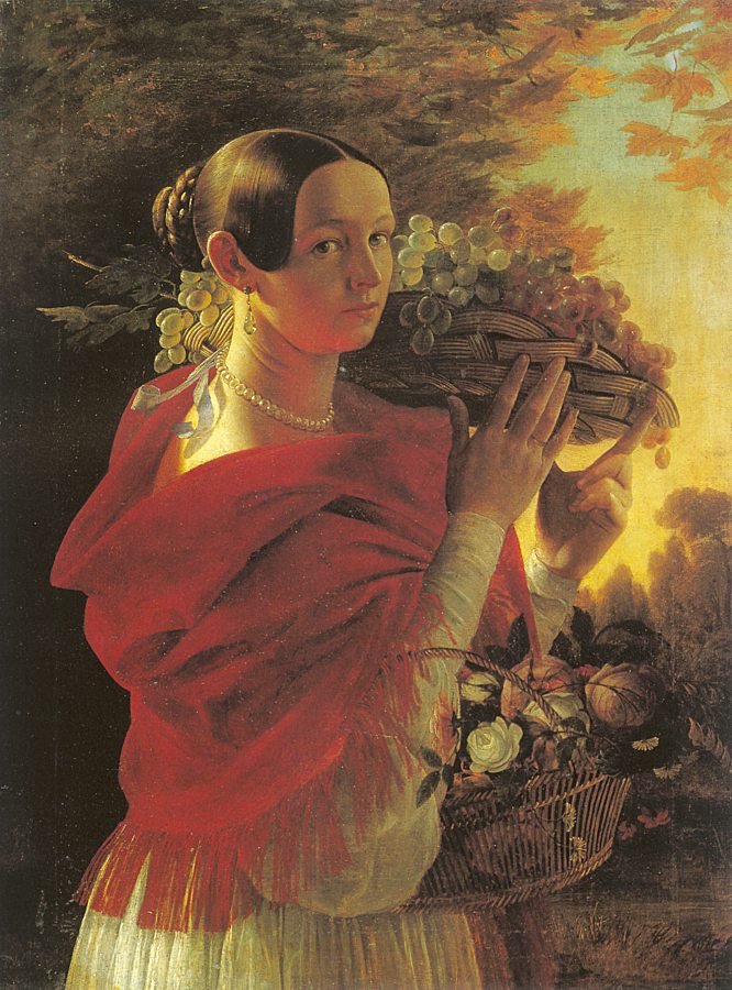 Young Woman with a Basket