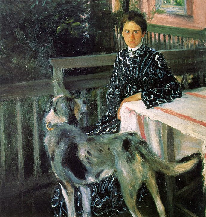Portrait of Julia Kustodieva, The Artist's Wife