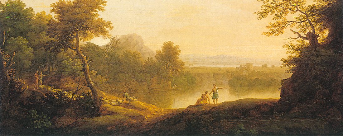 A Pastoral Landscape with Shepherds and their Flocks
