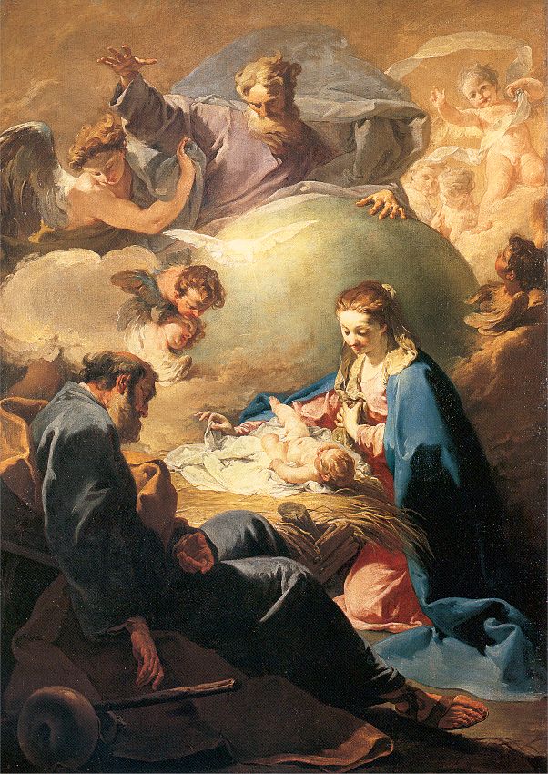 The Nativity with God the Father and the Holy Ghost