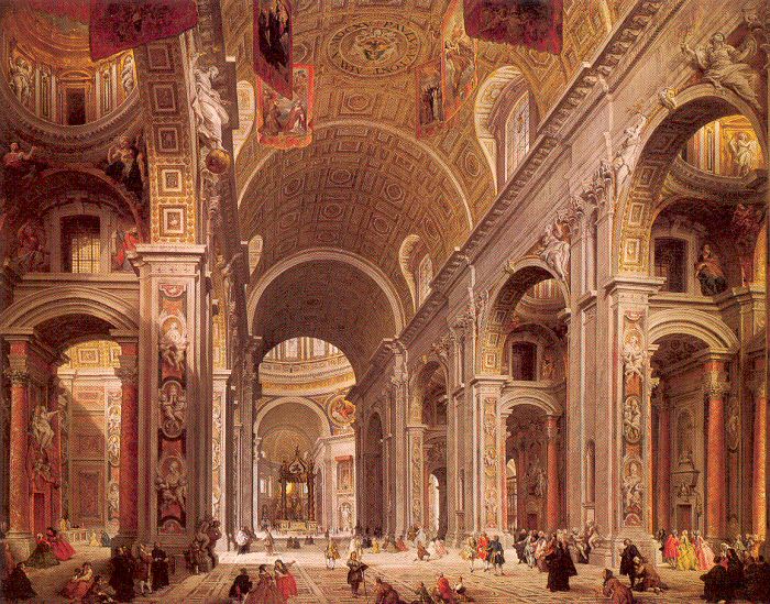 Interior of St. Peter's, Rome