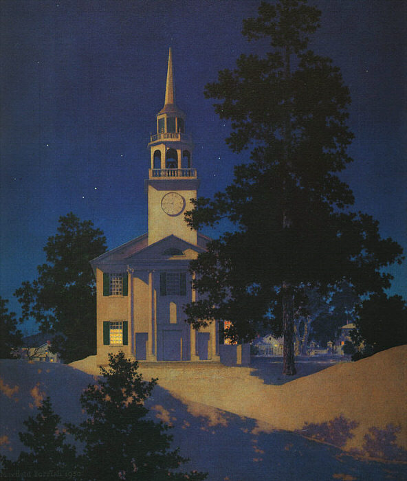 Peaceful Night (Church at Norwich, Vermont)