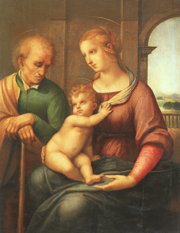 The Holy Family with Beardless St. Joseph