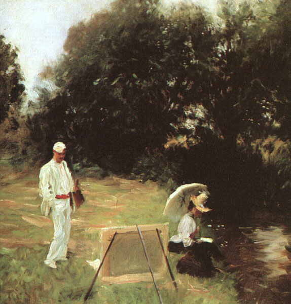 Dennis Miller Bunker Painting at Calcot