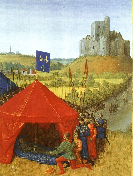 The Commander of Châteauneuf du Randon Surrendering his Keys to Bertrand du Guesclin