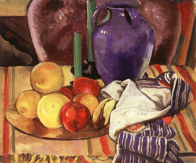Still-Life with Fruit & Candles