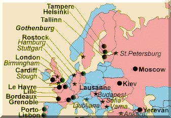 [GTPNet Europe Map]